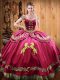 Sleeveless Beading and Embroidery Lace Up Vestidos de Quinceanera