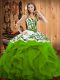 Colorful Floor Length Ball Gowns Sleeveless Sweet 16 Dress Lace Up