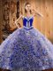 Low Price With Train Multi-color Sweet 16 Quinceanera Dress Sweetheart Sleeveless Sweep Train Lace Up
