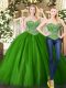 Exquisite Floor Length Ball Gowns Sleeveless Dark Green Vestidos de Quinceanera Lace Up