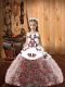 Wonderful Sleeveless Embroidery Zipper Little Girl Pageant Gowns