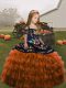 Glorious Embroidery Kids Pageant Dress Brown Lace Up Sleeveless Floor Length