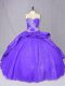 Purple Sleeveless Tulle Court Train Lace Up Sweet 16 Dress for Sweet 16 and Quinceanera