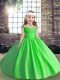 Custom Fit Sleeveless Beading Floor Length Little Girls Pageant Dress Wholesale