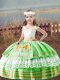 Off The Shoulder Sleeveless Lace Up Kids Formal Wear Satin