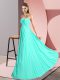 Floor Length Turquoise Going Out Dresses Sweetheart Sleeveless Lace Up