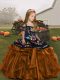 Floor Length Ball Gowns Sleeveless Brown Girls Pageant Dresses Lace Up