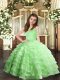 Floor Length Ball Gowns Sleeveless Kids Formal Wear Lace Up