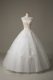 Cheap Sweetheart Sleeveless Lace Up Bridal Gown White Tulle