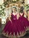 Ball Gowns Little Girls Pageant Dress Wholesale Burgundy Tulle Sleeveless Floor Length Backless