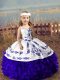 Fashionable Purple Straps Neckline Embroidery and Ruffles Child Pageant Dress Sleeveless Lace Up