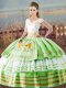 Elegant Ball Gowns Ball Gown Prom Dress V-neck Satin Sleeveless Floor Length Lace Up