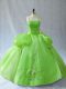 Smart Ball Gowns Quinceanera Gown Straps Organza Sleeveless Floor Length Lace Up