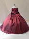 Excellent Burgundy Off The Shoulder Lace Up Beading Sweet 16 Dresses Brush Train Long Sleeves