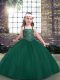 Best Tulle Sleeveless Floor Length High School Pageant Dress and Beading