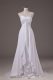 Lace Up Wedding Dresses White for Wedding Party with Lace Sweep Train