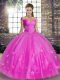 Sleeveless Lace Up Floor Length Beading and Appliques Vestidos de Quinceanera
