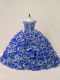 Off The Shoulder Sleeveless Organza Sweet 16 Dress Beading and Ruffles Court Train Lace Up
