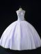 Lavender Lace Up Scoop Beading Quinceanera Gown Tulle Sleeveless