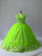 Fashionable 15th Birthday Dress Sweetheart Sleeveless Court Train Lace Up