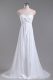 Wonderful Empire Sleeveless White Wedding Dress Brush Train Lace Up