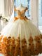 Great Tulle 15 Quinceanera Dress Brush Train and Hand Made Flower