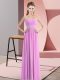 Lilac Sweetheart Zipper Beading Evening Dress Sleeveless