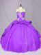 Fabulous Purple Sleeveless Beading Lace Up Vestidos de Quinceanera