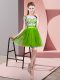 Stylish Sleeveless Mini Length Lace Zipper Quinceanera Court of Honor Dress with