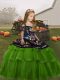 Excellent Straps Sleeveless Tulle Girls Pageant Dresses Embroidery Lace Up