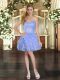 Fabulous Mini Length Lavender Prom Gown Sweetheart Sleeveless Lace Up