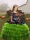 Sleeveless Lace Up Floor Length Embroidery Pageant Dress Toddler