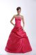 Fitting Ball Gowns 15th Birthday Dress Hot Pink Sweetheart Taffeta Sleeveless Floor Length Lace Up