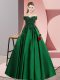 Floor Length Zipper Quinceanera Dresses Green for Sweet 16 and Quinceanera with Lace