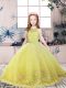 Floor Length Ball Gowns Sleeveless Yellow Green Little Girls Pageant Dress Wholesale Backless