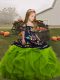 Olive Green Lace Up Straps Embroidery and Ruffles Pageant Dress for Teens Organza Sleeveless