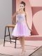Lavender Homecoming Gowns Prom and Party with Beading Sweetheart Sleeveless Zipper
