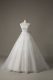 Vintage White Ball Gowns Beading and Lace and Bowknot Wedding Dress Lace Up Tulle Sleeveless