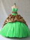Nice Sweet 16 Dresses Sweet 16 and Quinceanera with Beading and Pick Ups V-neck Sleeveless Lace Up