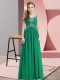 Inexpensive Cap Sleeves Lace Up Floor Length Beading Prom Dress