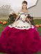 Off The Shoulder Sleeveless Tulle Sweet 16 Dress Embroidery and Ruffles Lace Up
