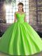 Sleeveless Tulle Lace Up Quinceanera Dress for Military Ball and Sweet 16 and Quinceanera