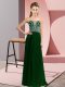 Hot Selling Dark Green Sweetheart Neckline Beading Prom Dress Sleeveless Lace Up