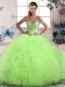 Floor Length Lace Up Quinceanera Dress for Sweet 16 and Quinceanera with Beading and Ruffles