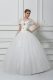 White V-neck Neckline Beading and Appliques Wedding Gowns Short Sleeves Lace Up