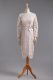 Flirting Champagne Column/Sheath High-neck Long Sleeves Lace Tea Length Zipper Lace and Belt Mother Of The Bride Dress