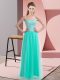 Artistic Floor Length Turquoise Prom Evening Gown Sweetheart Sleeveless Lace Up