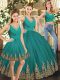Eye-catching Tulle Sleeveless Floor Length Sweet 16 Quinceanera Dress and Embroidery