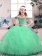 Stunning Sleeveless Beading and Ruffles Lace Up Pageant Gowns For Girls