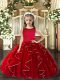 Lovely Sleeveless Ruffles Lace Up Little Girl Pageant Dress